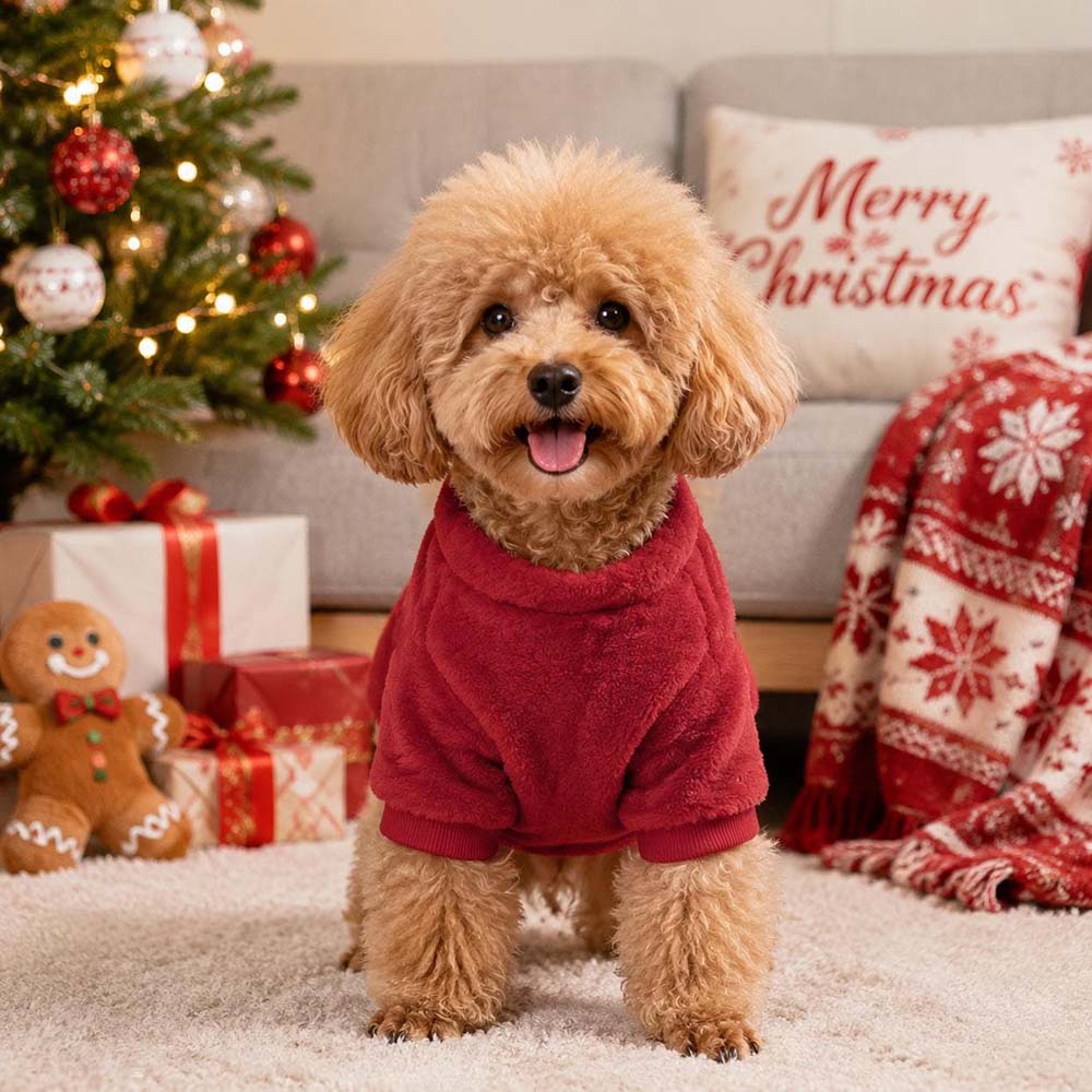 Personalized Embroidered Winter Pets Fleece Pullover | BKPet657