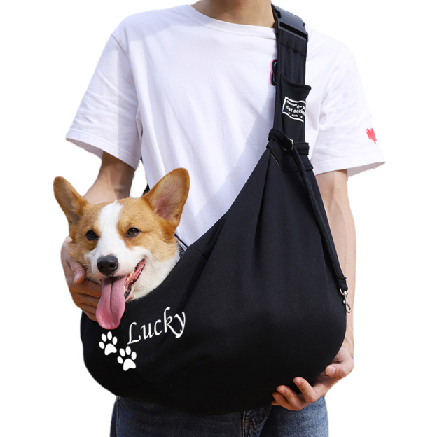 Personalized Pet Hands Free Sling Carrier | BKPet43