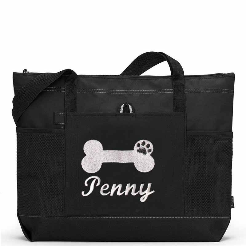 Personalized Dog Bone Color Tote Bag  | BKPet65