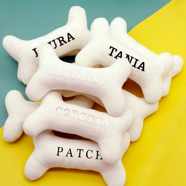 Personalized Puppy Gift Soft Bone Pillow Toy | BKPet129