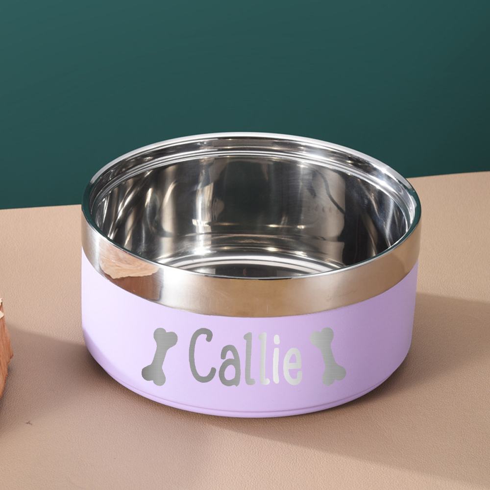 Personalized Stainless Steel Pet Food Bowl  | BKPet150