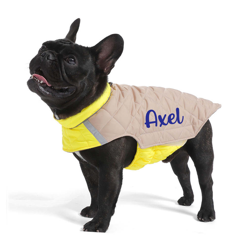 Personalized Pets Reversible Warm Chalet Jacket | BKPet208