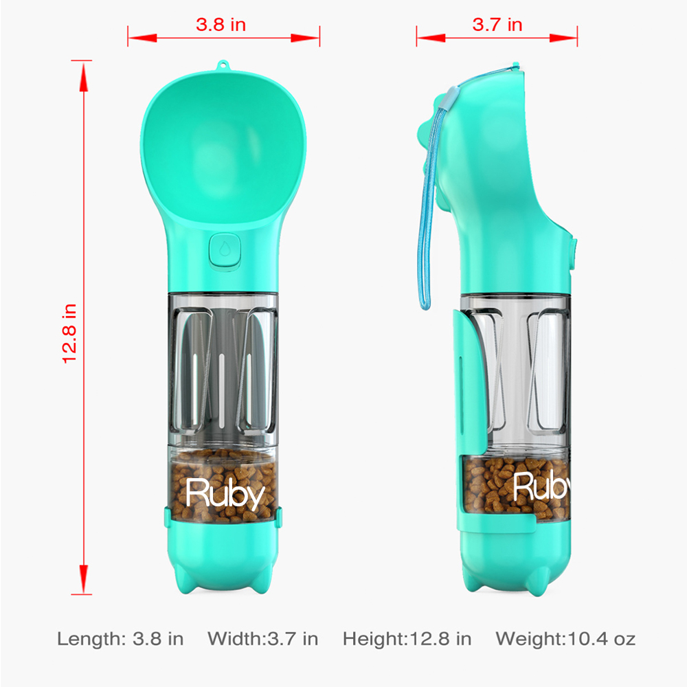 Personalized 4 in 1 Dog Water Bottle Container | MNAccs85