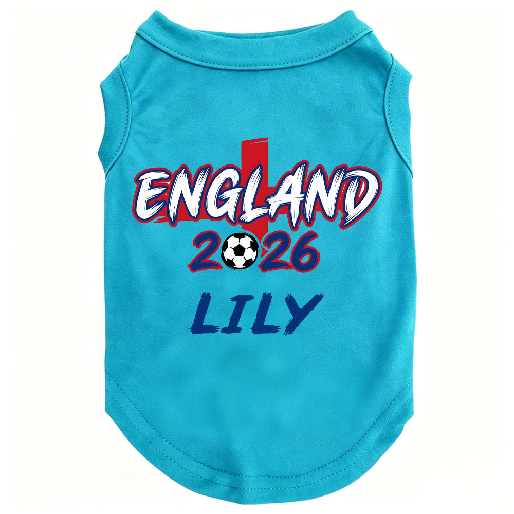 Personalized Dog Soccer 2026 Flat Dog Tank Top | MNCloth213