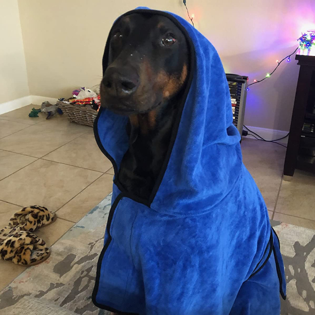 Personalized Pet Embroidery Soft Bathrobe Towel | BKPet92