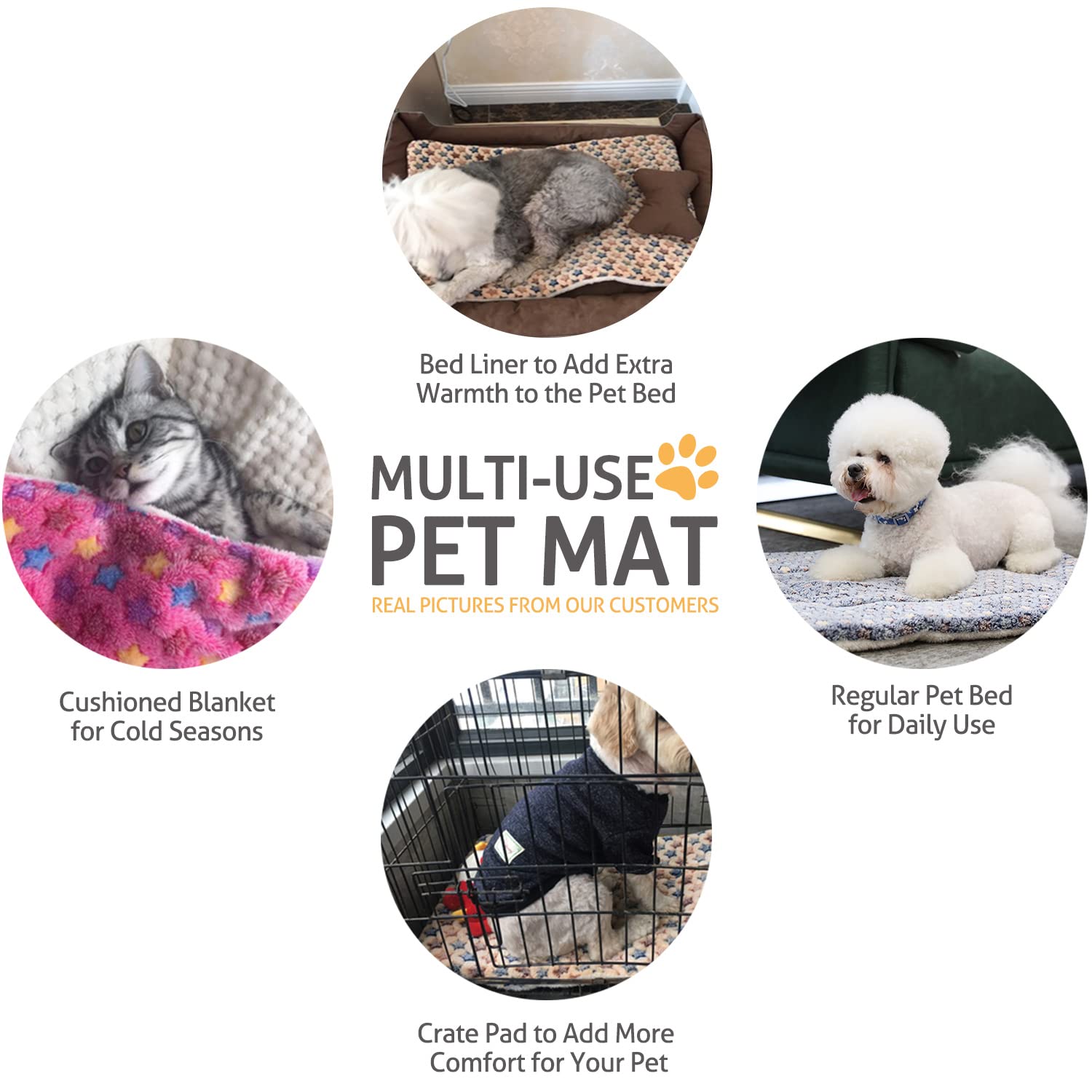 Personalized Lovely Pet Bed Mat for Comfort & Unique | BKPet29