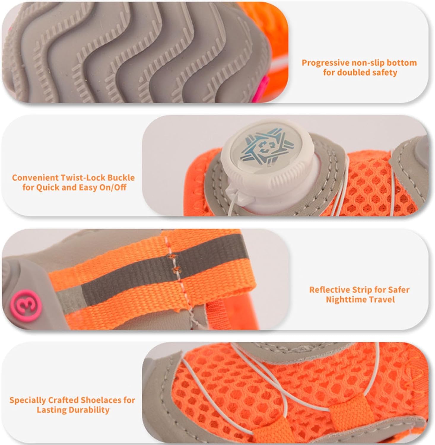 Pet Breathable Adjustable Soft Non-slip Shose | BKPet391