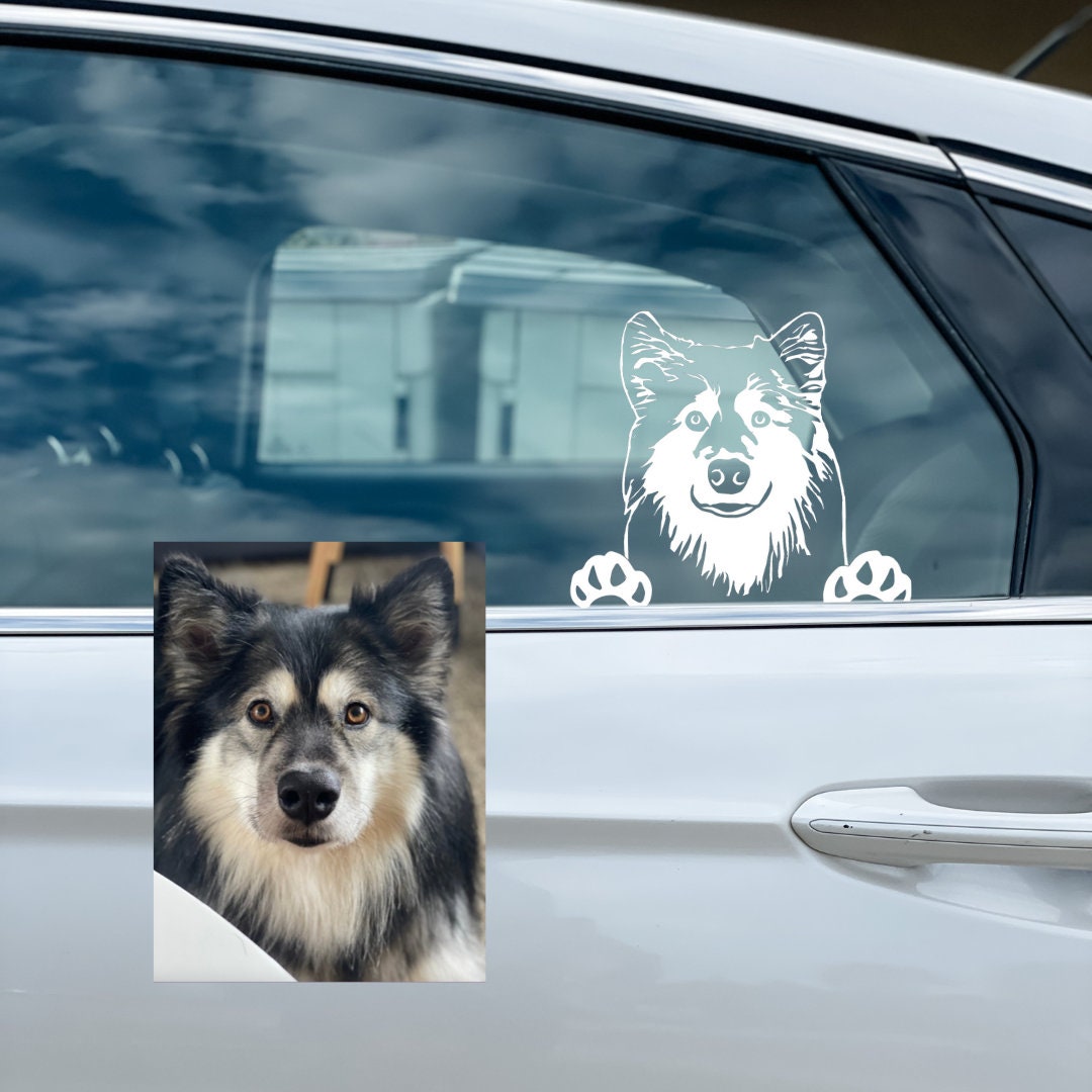 Personalized Adorable Pet Portrait Vinyl Decal | BKPet422