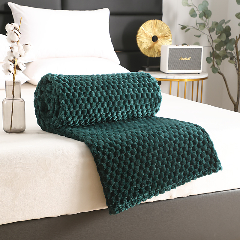 Personalized Plush Fleece Leather Patch Pet Blanket | BKPet76