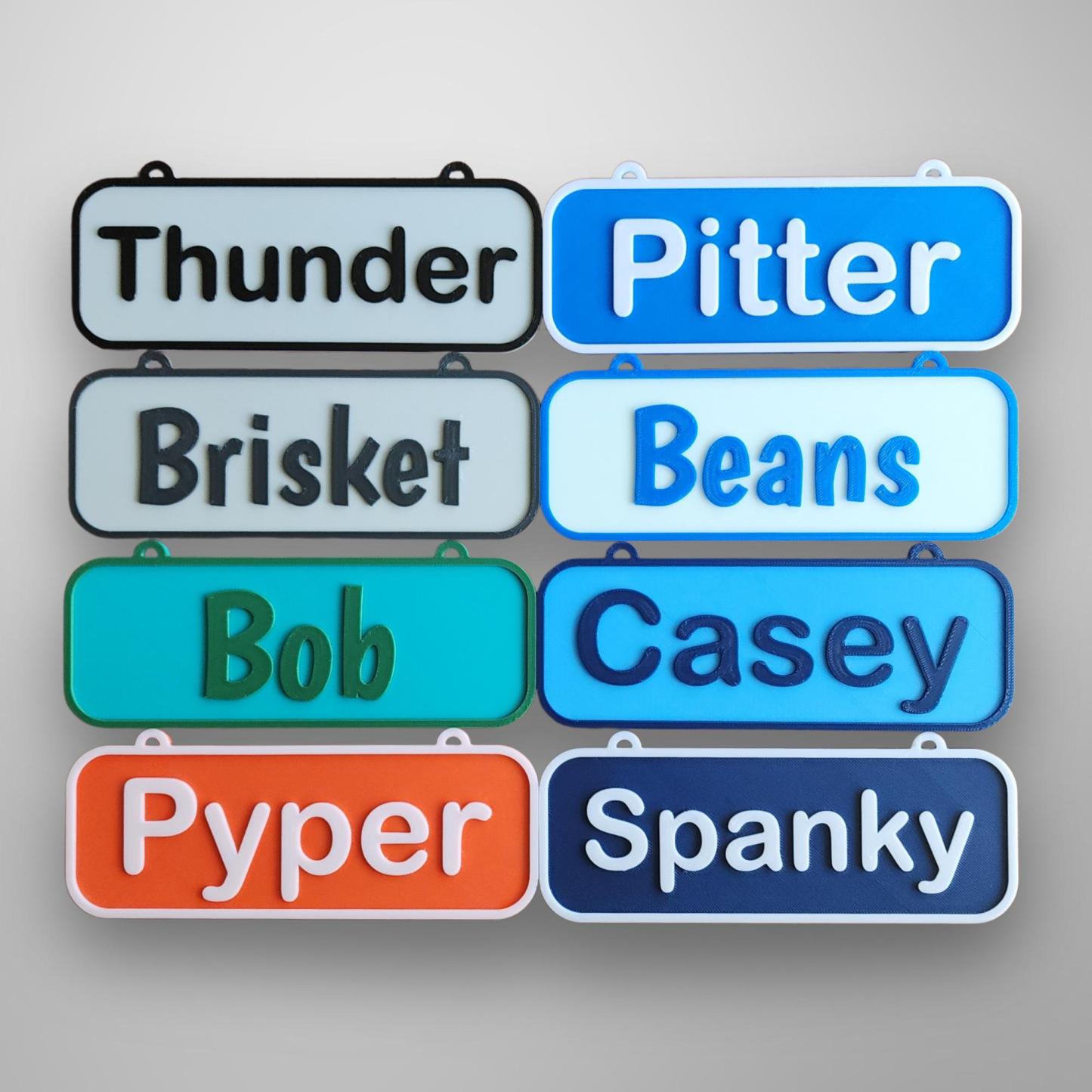Personalized 3D Printed Dog Name Crate Sign | MNHome85