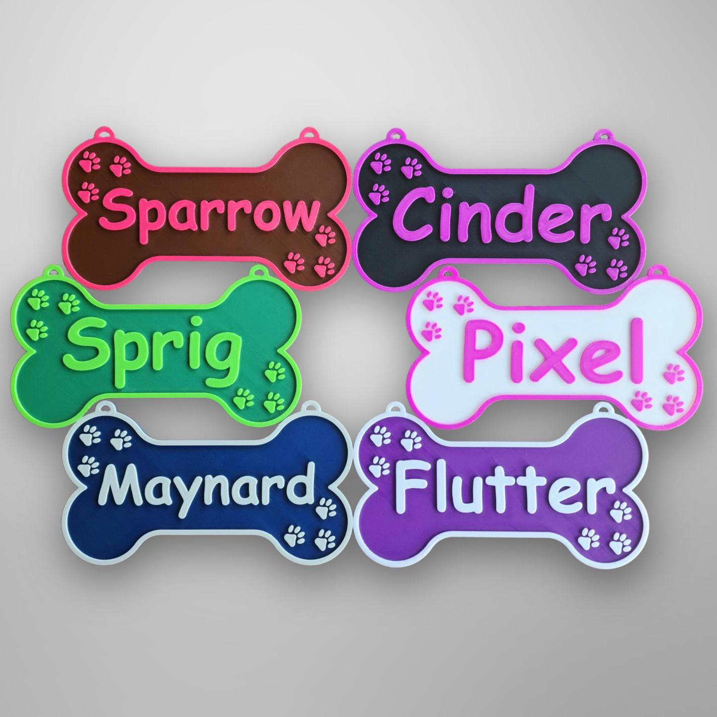 Personalized 3D Printed Dog Name Crate Sign | BKPet359