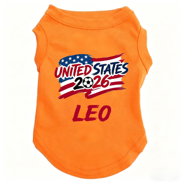 Personalized Dog Soccer 2026 Flat Dog Tank Top | MNCloth213