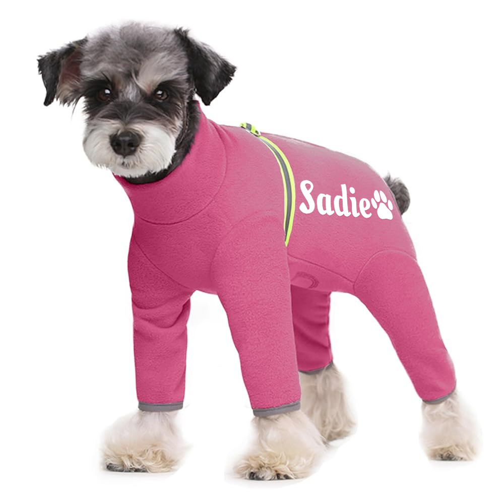 Personalized Pet Winter Warm Fleece Long Sleeve Sweater | BKPet312