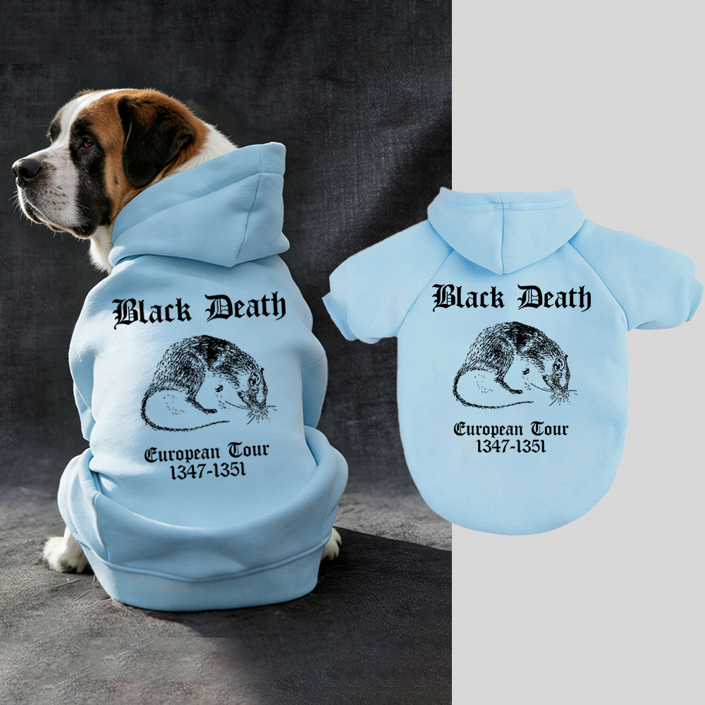 Black Death European Dour Puppy Hoodie | BKPet316