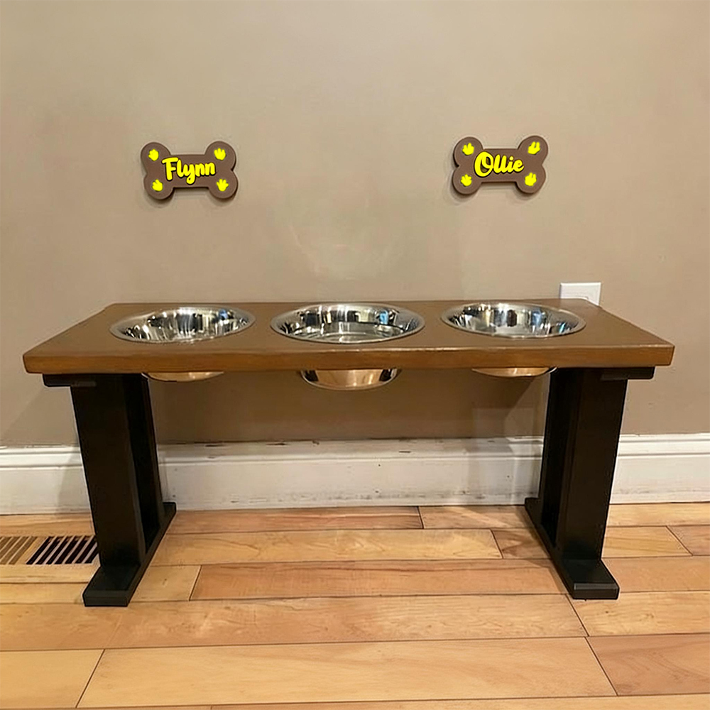 Personalized Dog Paw Name Crate Sign | BKPet426