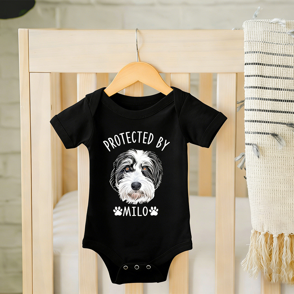 Personalized Baby Protected By Pets Shirt | MNBaby03