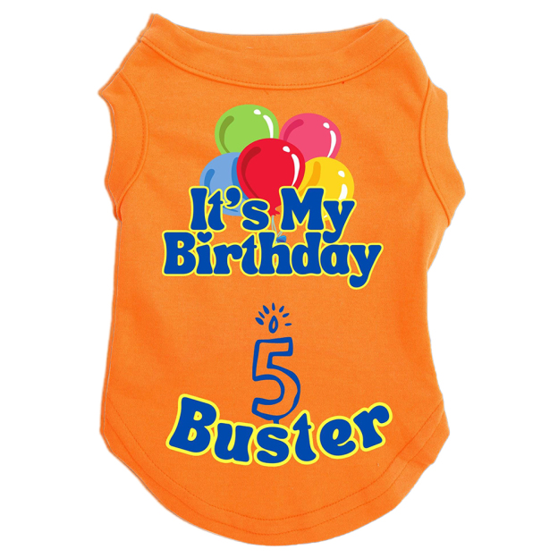 Personalized It’s My Birthday Pet Shirt | BKPet449