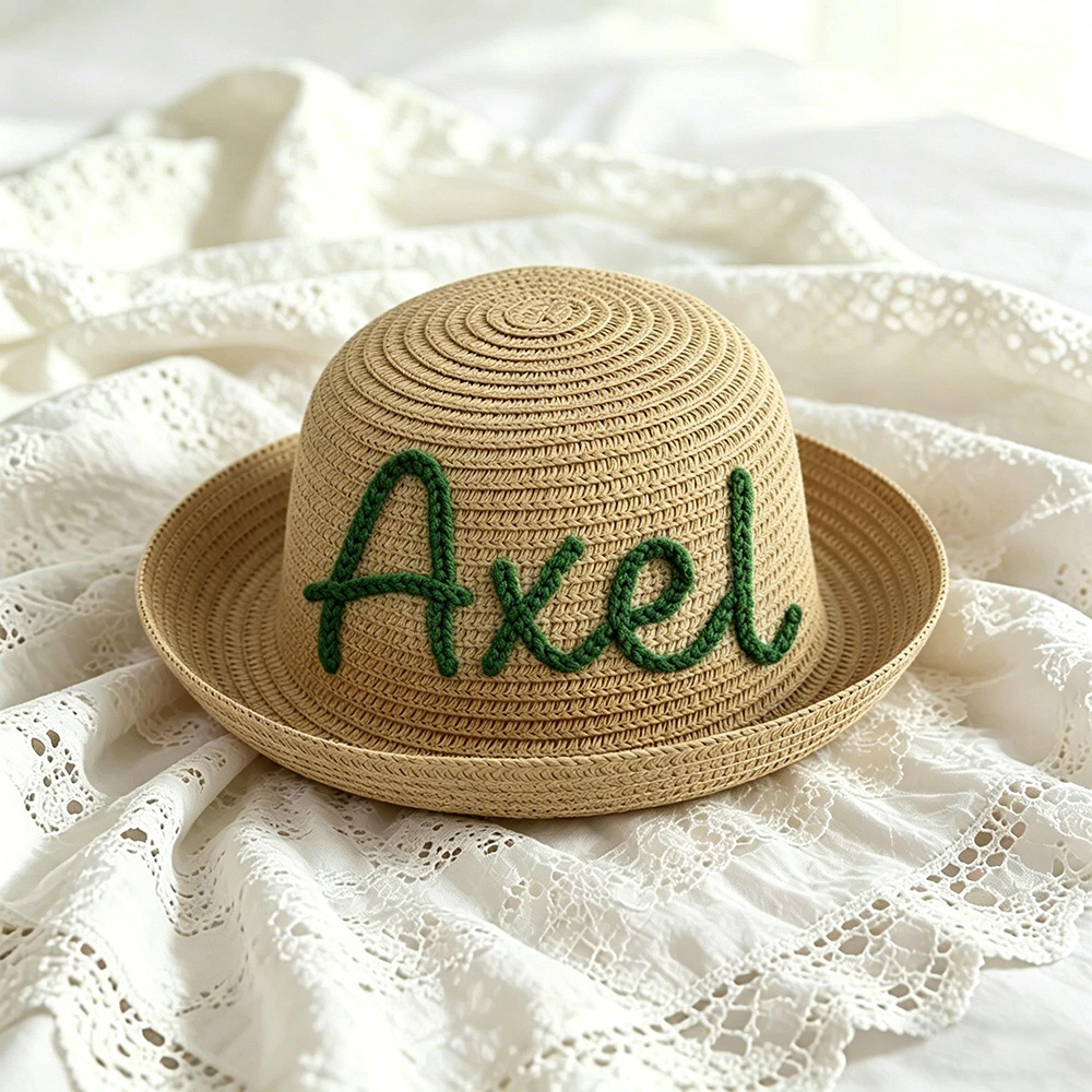 Personalized Embroidery Baby Toddler Summer Hat | MNSummer13