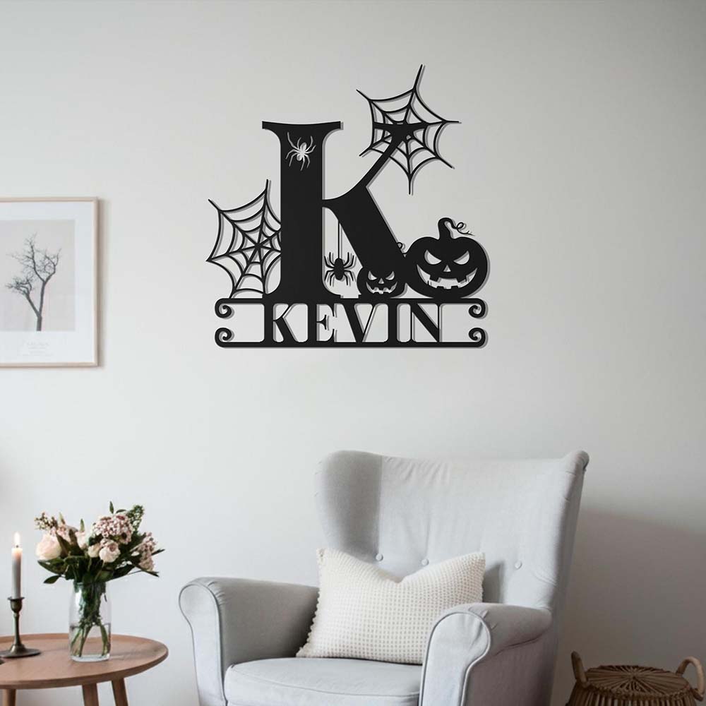 Personalized Halloween Wall Decoration Letter Sign | MNHalloween12