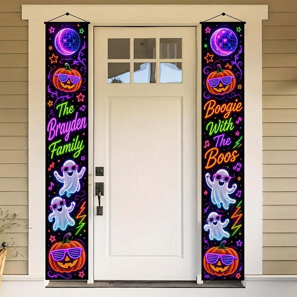 Personalized Halloween Family Name Door Banners | MNHalloween21