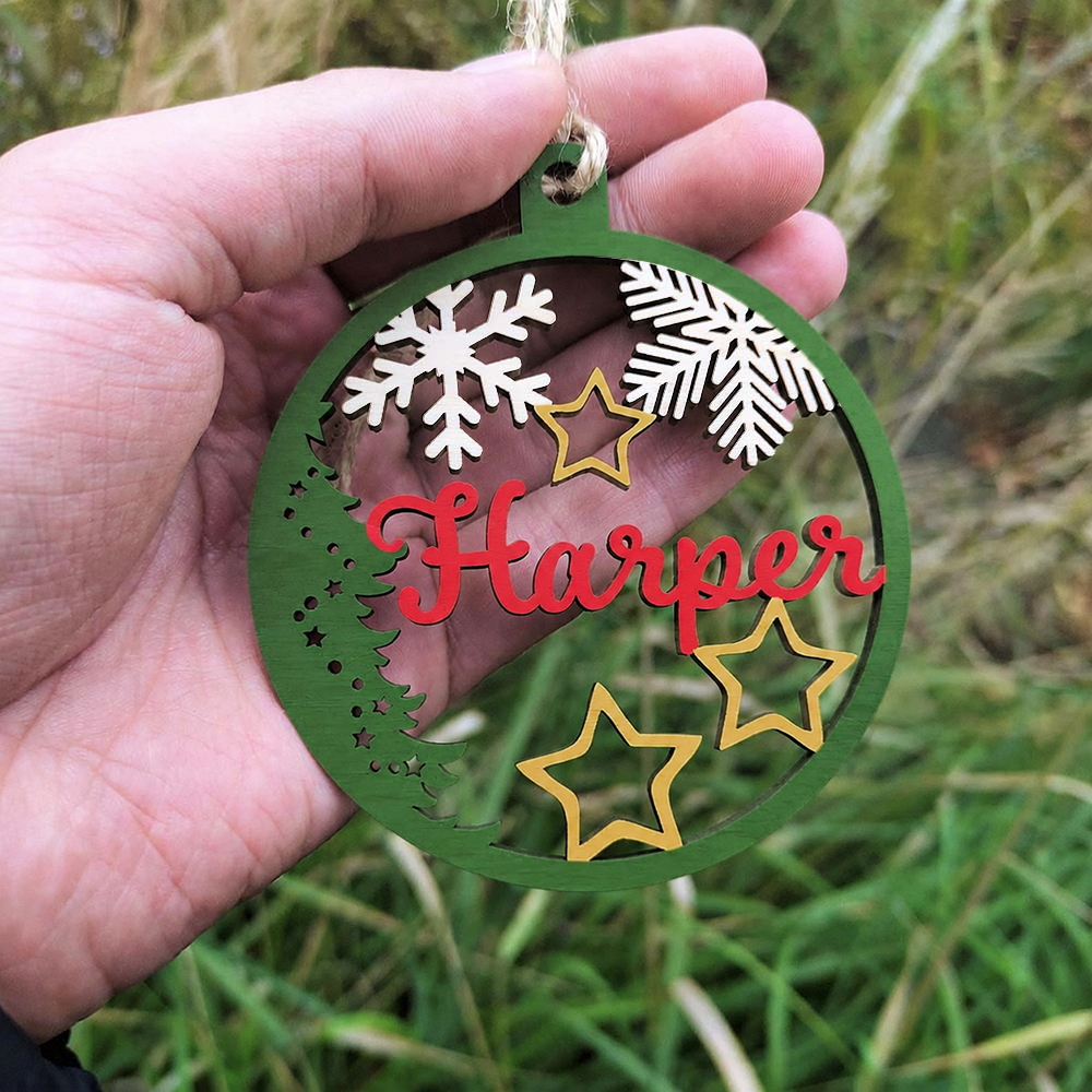 Personalized Wooden Christmas Ornaments | MNGift20