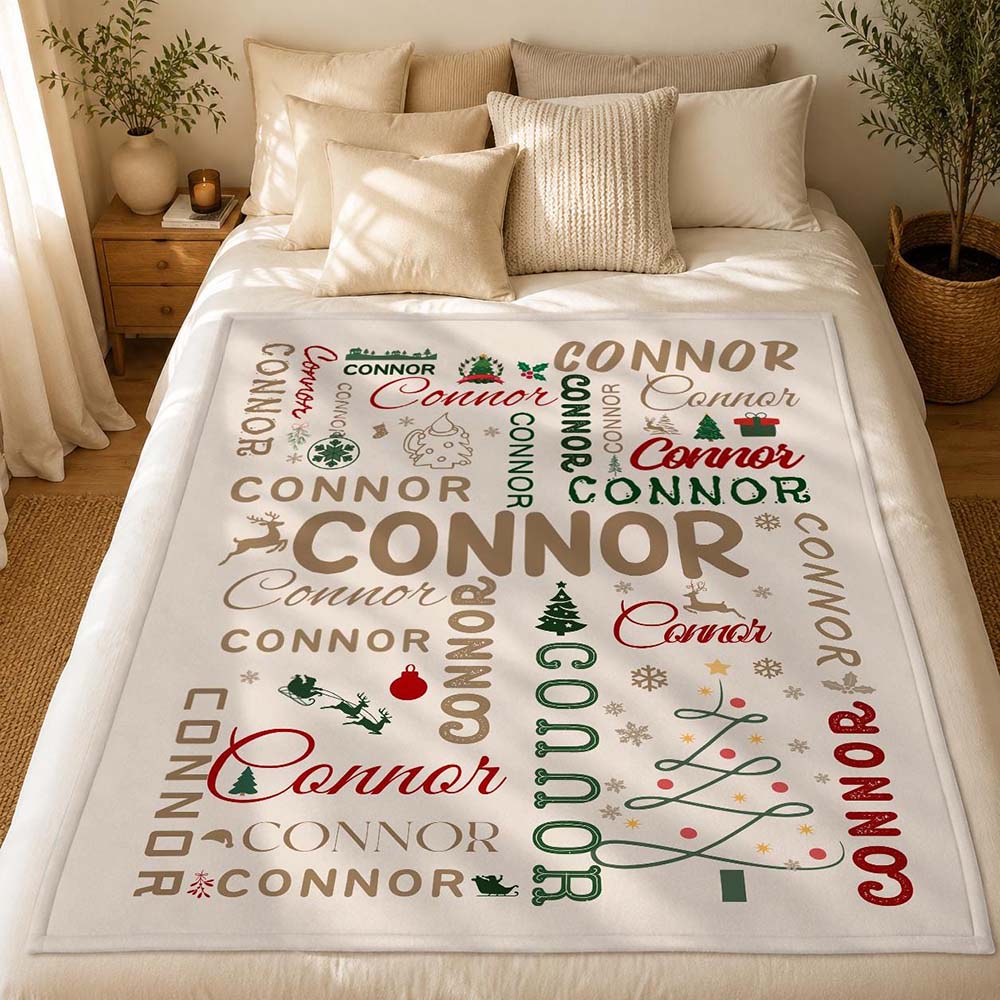 Personalized Christmas Blanket for Comfort & Unique | MNHome107