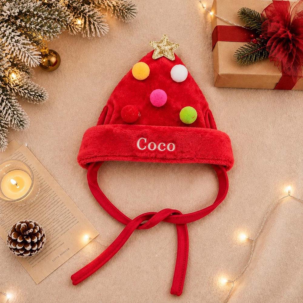 Personalized Embroidered Christmas Pets Hat | MCGift410