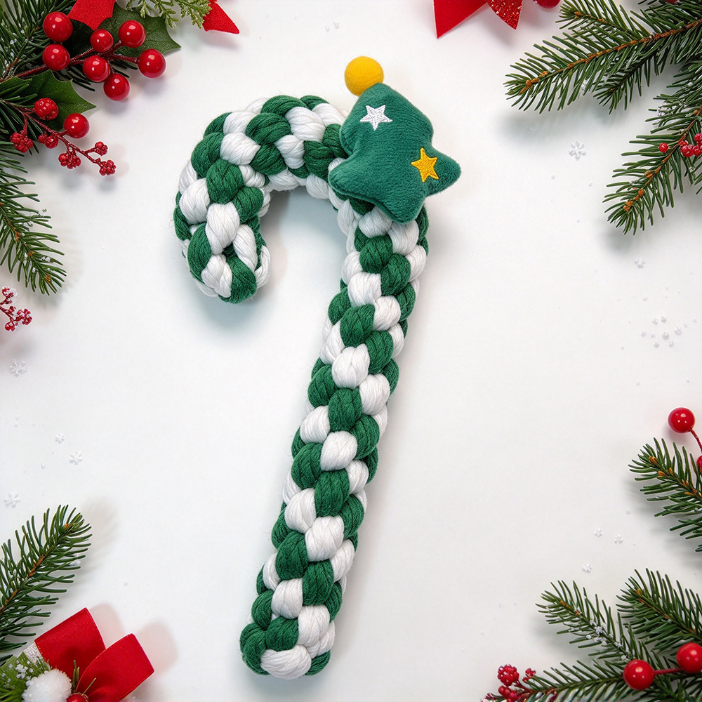 Christmas Rope Pet Knotted Chew Toy | MNToy29