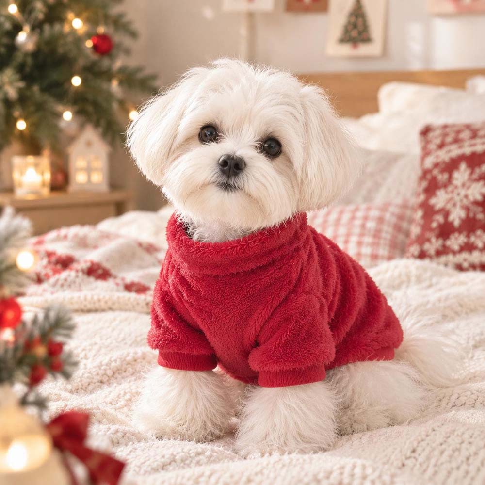 Personalized Embroidered Winter Pets Fleece Pullover | BKPet657