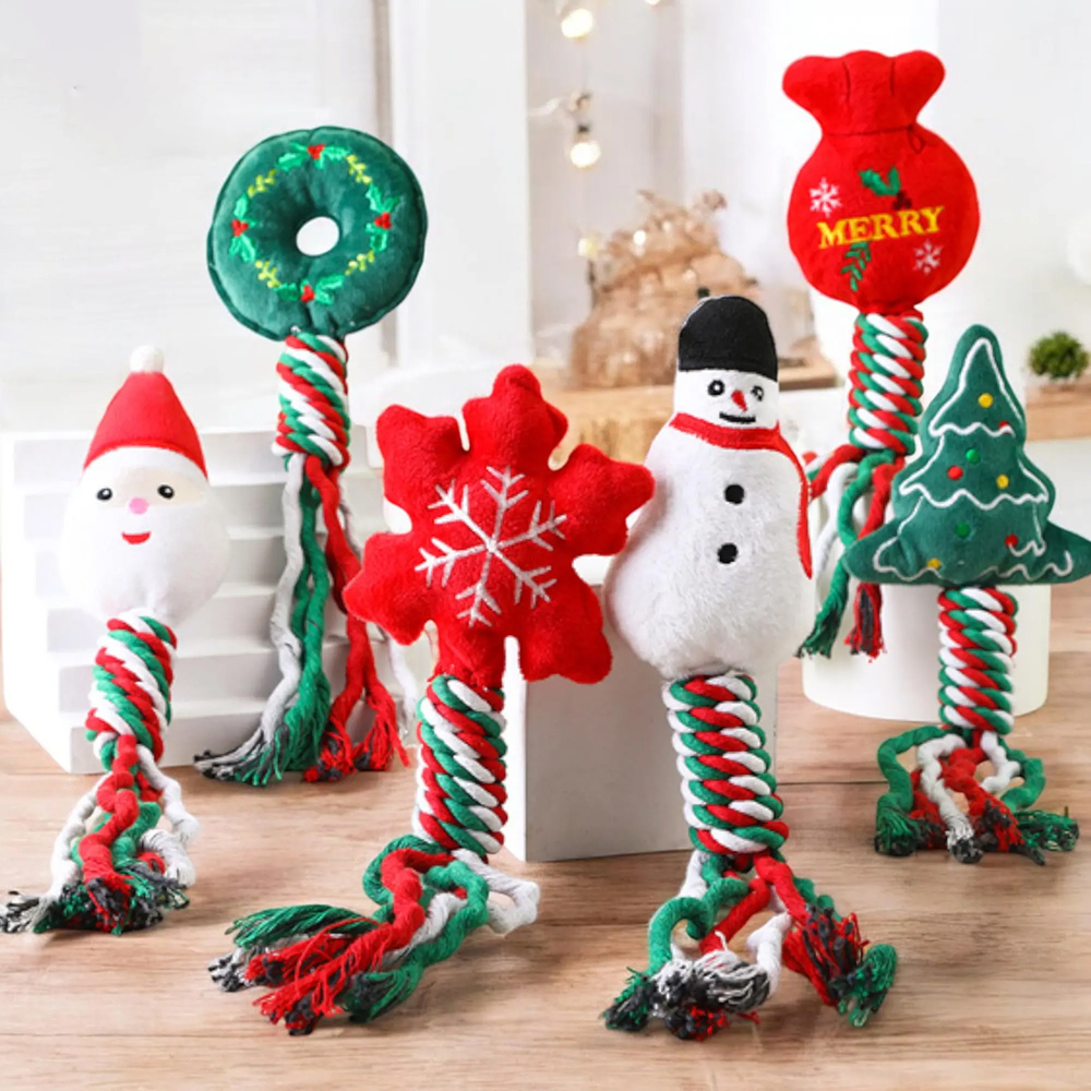 Personalized Christmas Pet Squeaky Chew Toy | MCGift111