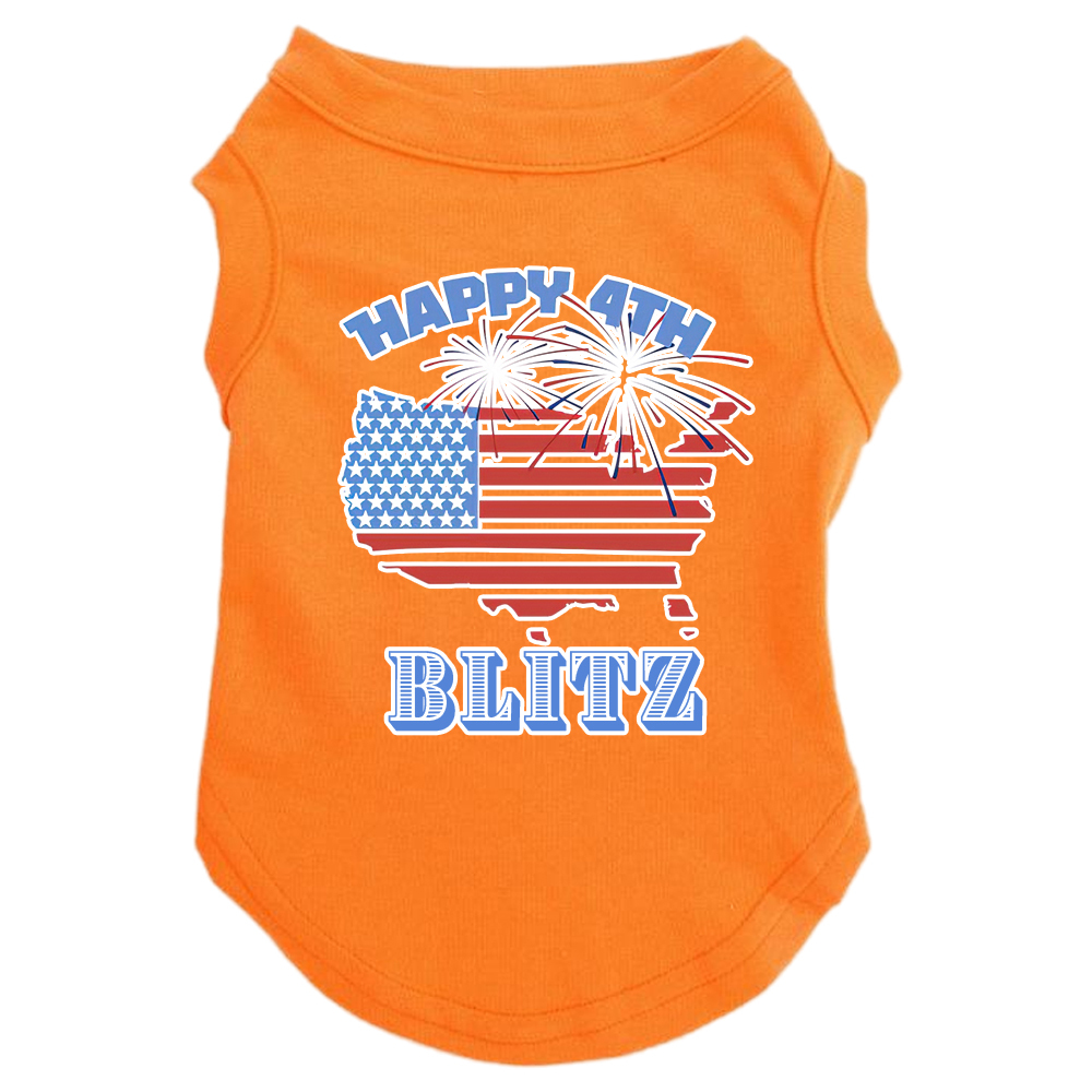 Personalized The 4th of July Soft Pet Shirt | BKPet151