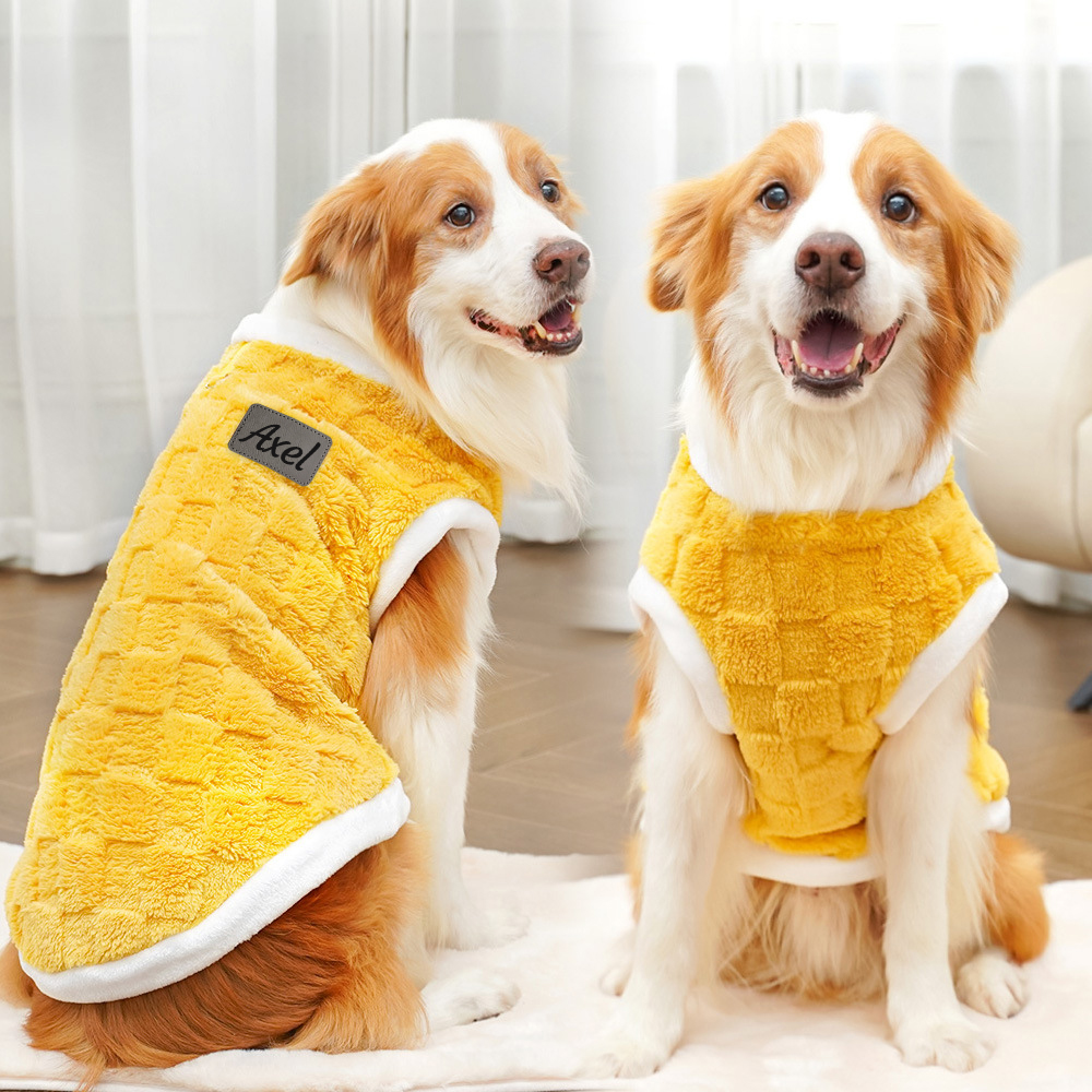 Personalized Warm Plush Dog Winter Coat | BKPet202