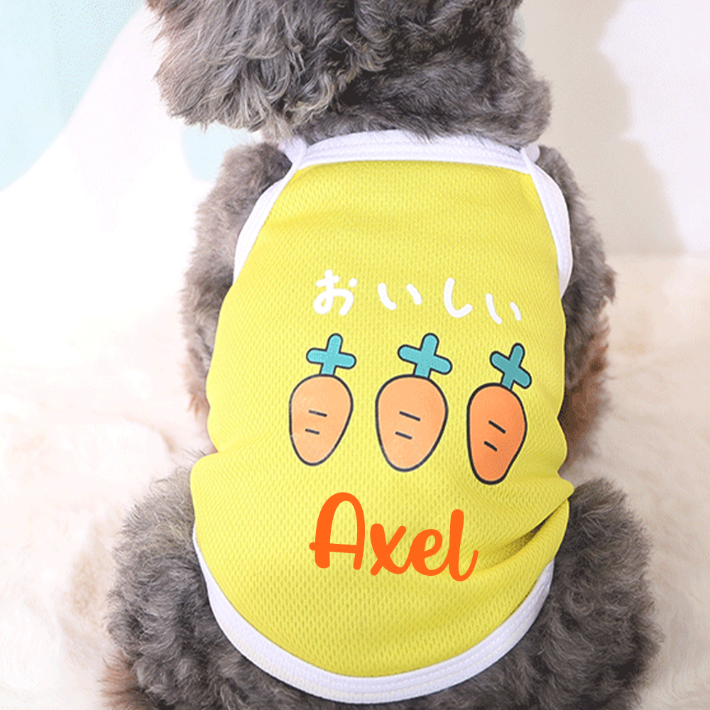Personalized Cute Breathable Pet Summer Cool Mesh Vest | BKPet205
