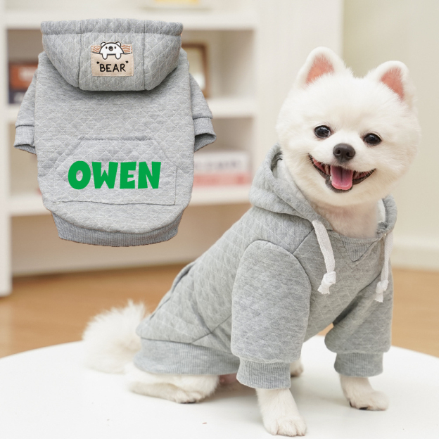 Personalized Warm Pullover Pet Hoodie Sweatshirt | BKPet209