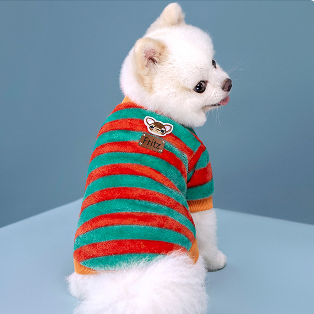 Personalized Casual Winter Warm Breathable Dog Cat Sweatshirt | BKPet211