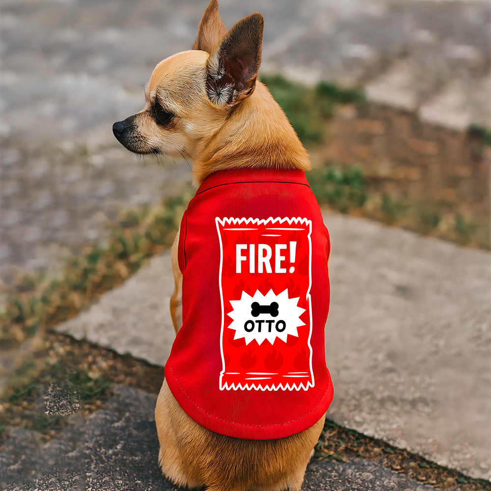 Personalized Funny Hot Sauce Packets Matching Pet Shirt | BKPet227