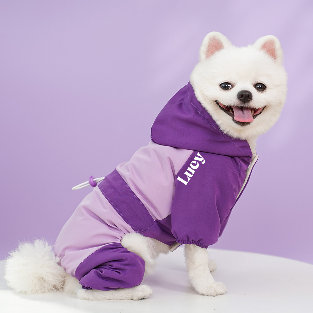 Personalized Pet Winter Waterproofer Warm Jacket | BKPet256