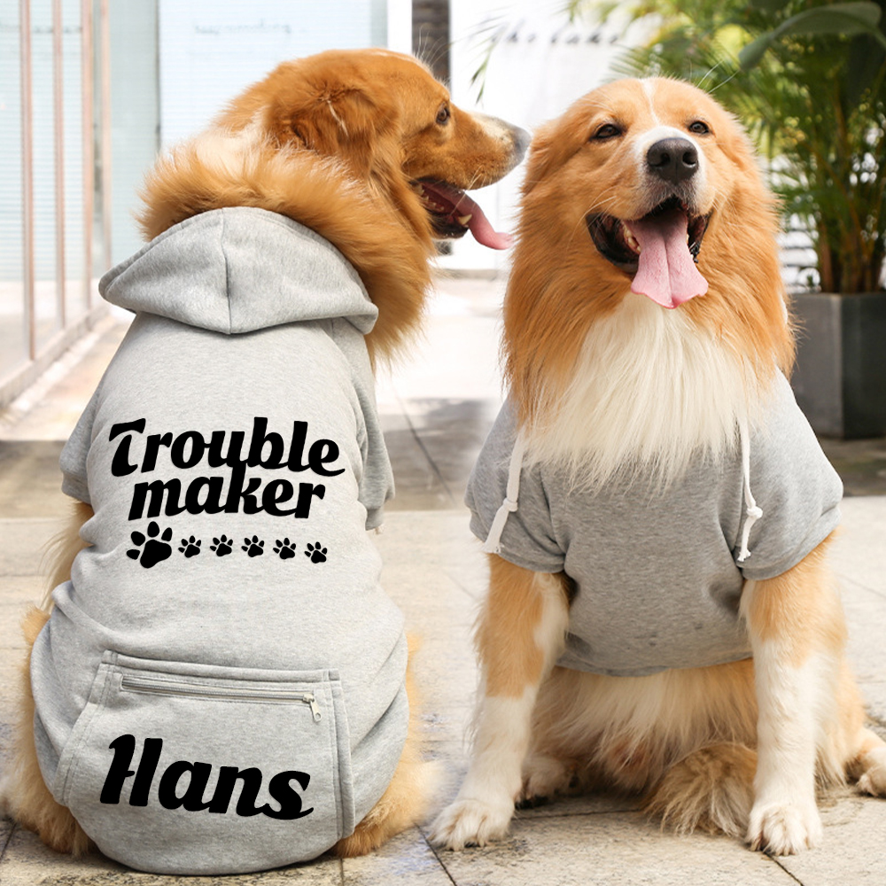 Personalized Warm Puppy Hoodie for Comfort & Unique | BKPet257
