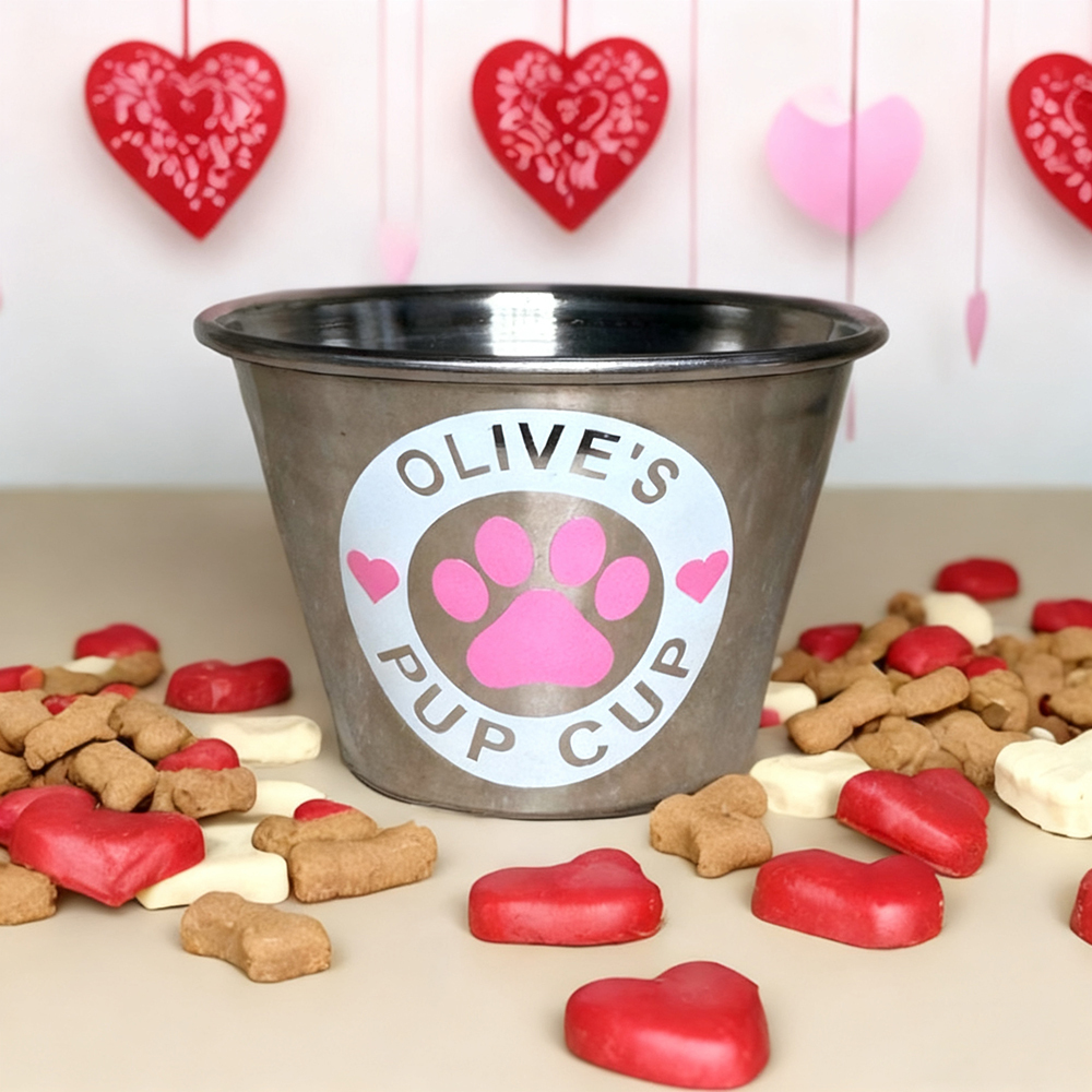 Personalized Valentine’s Day Pet Gift Pup Cup Mug | BKPet285