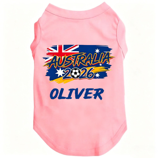 Personalized Dog Soccer 2026 Flat Dog Tank Top | MNCloth213