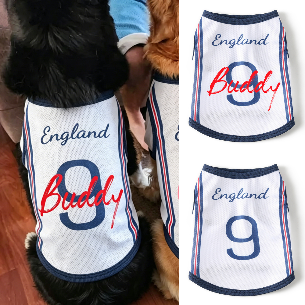 Personalized Dog & Cat Soccer Fan Sporty Vest | MNCloth216