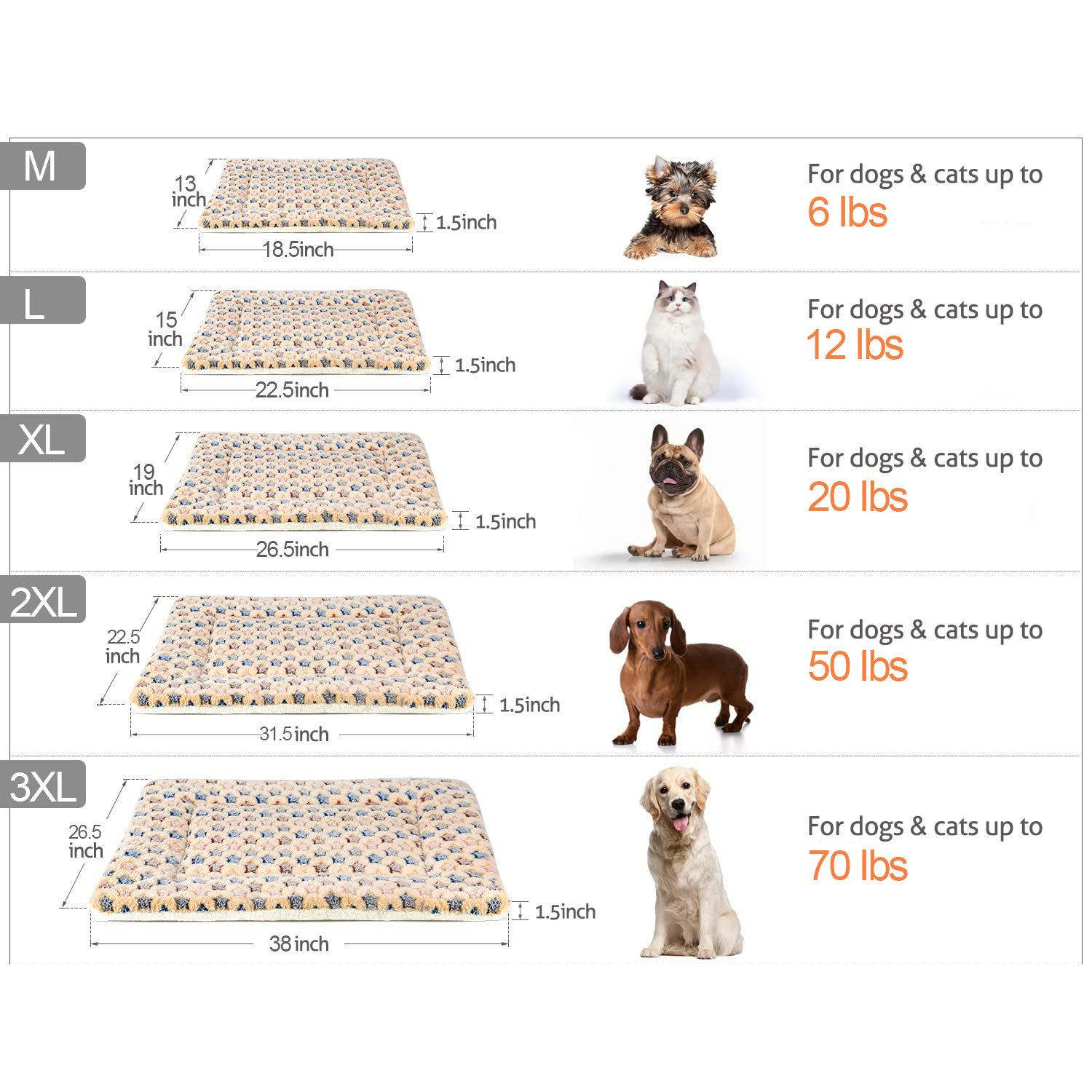 Personalized Lovely Pet Bed Mat for Comfort & Unique | BKPet29