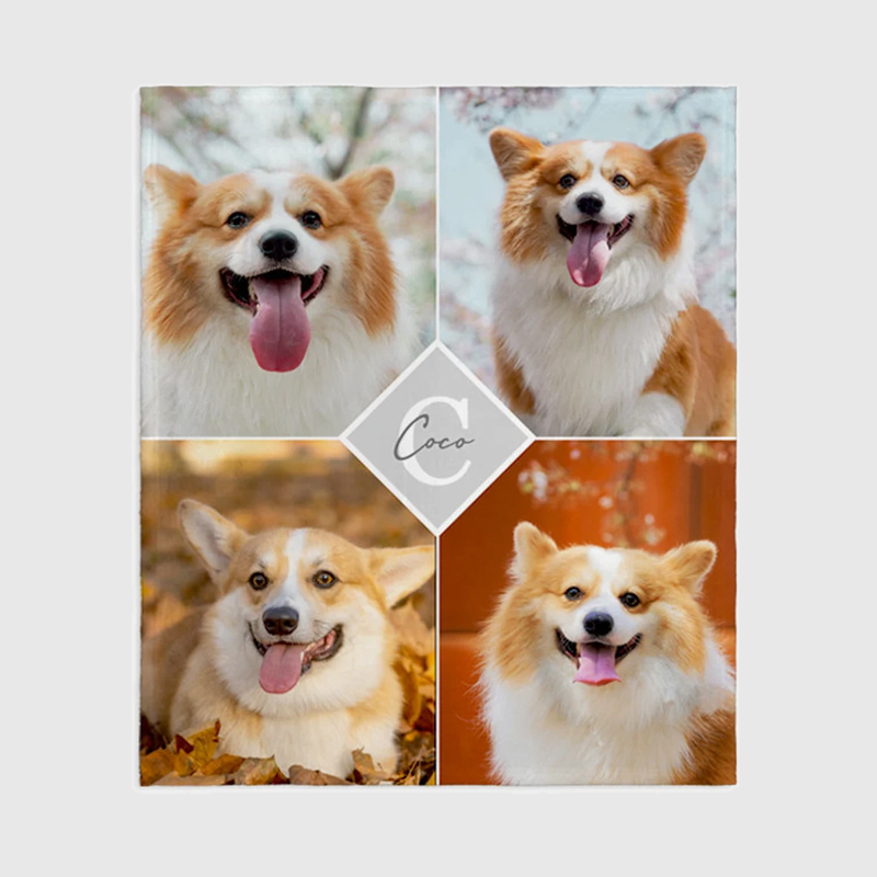 Personalized Memorial Photo Blanket for Comfort & Unique | BKphoto16