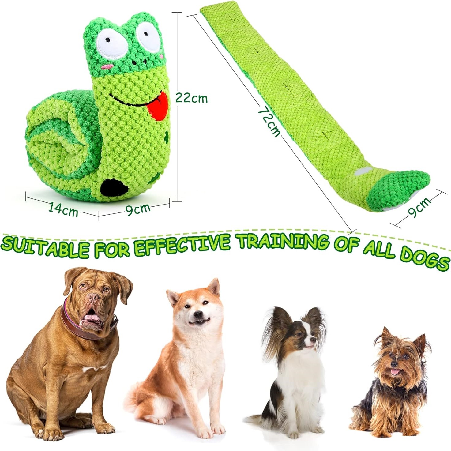 Soft Fabric Snail Squeaky Dog Toys | BKPet125