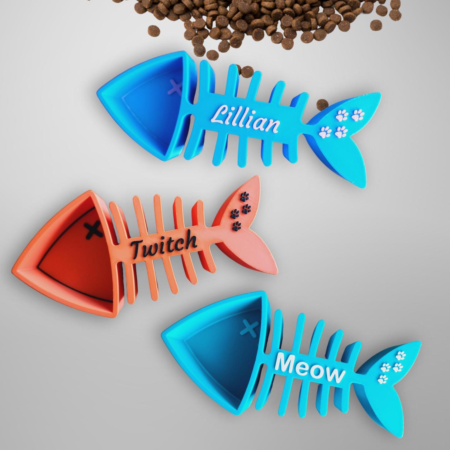 Personalized Fish Skeleton Pet Measuring Food Scoop Cup | MNFeed39