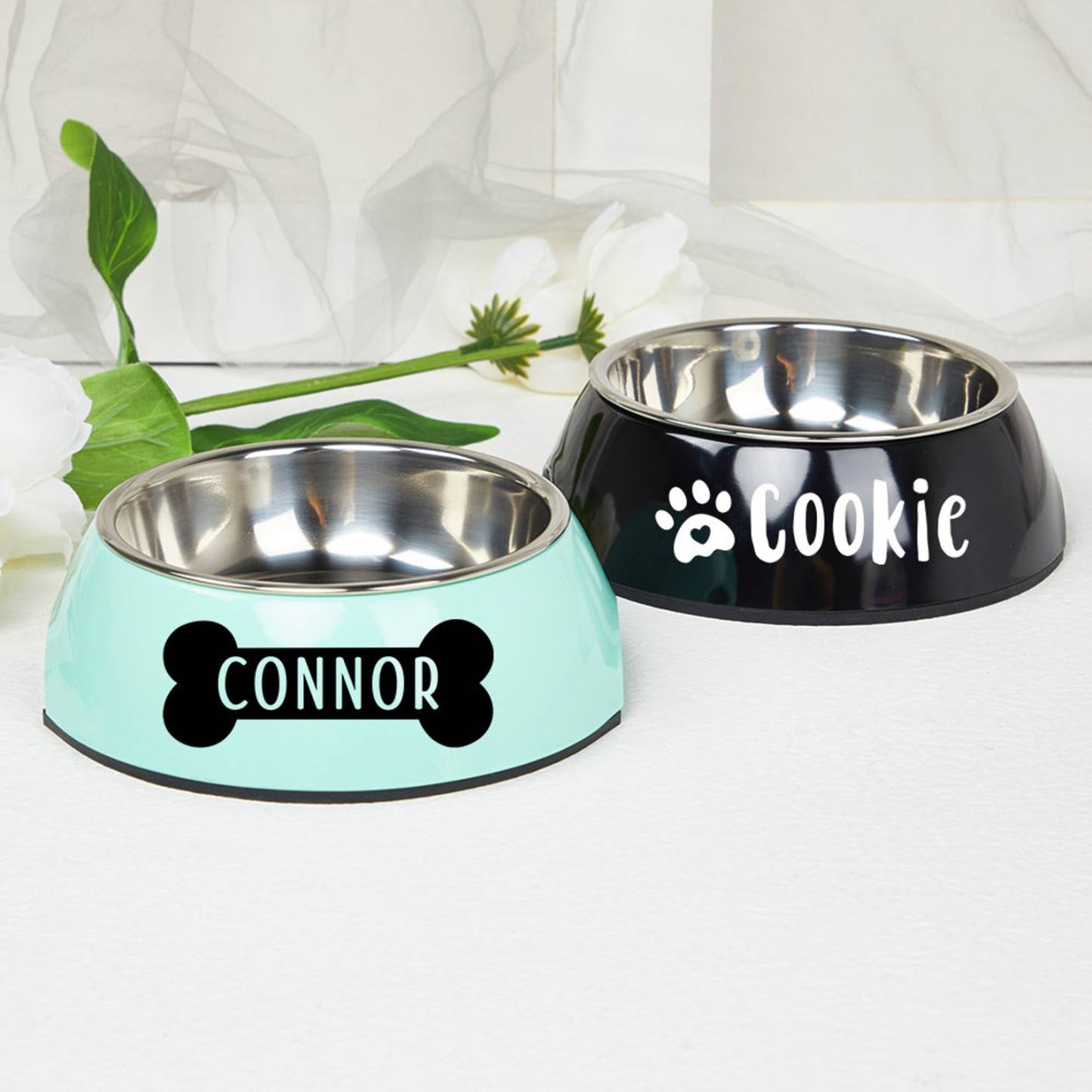 Personalized Pet Stainless Steel Dog Bowl  | CWToy20