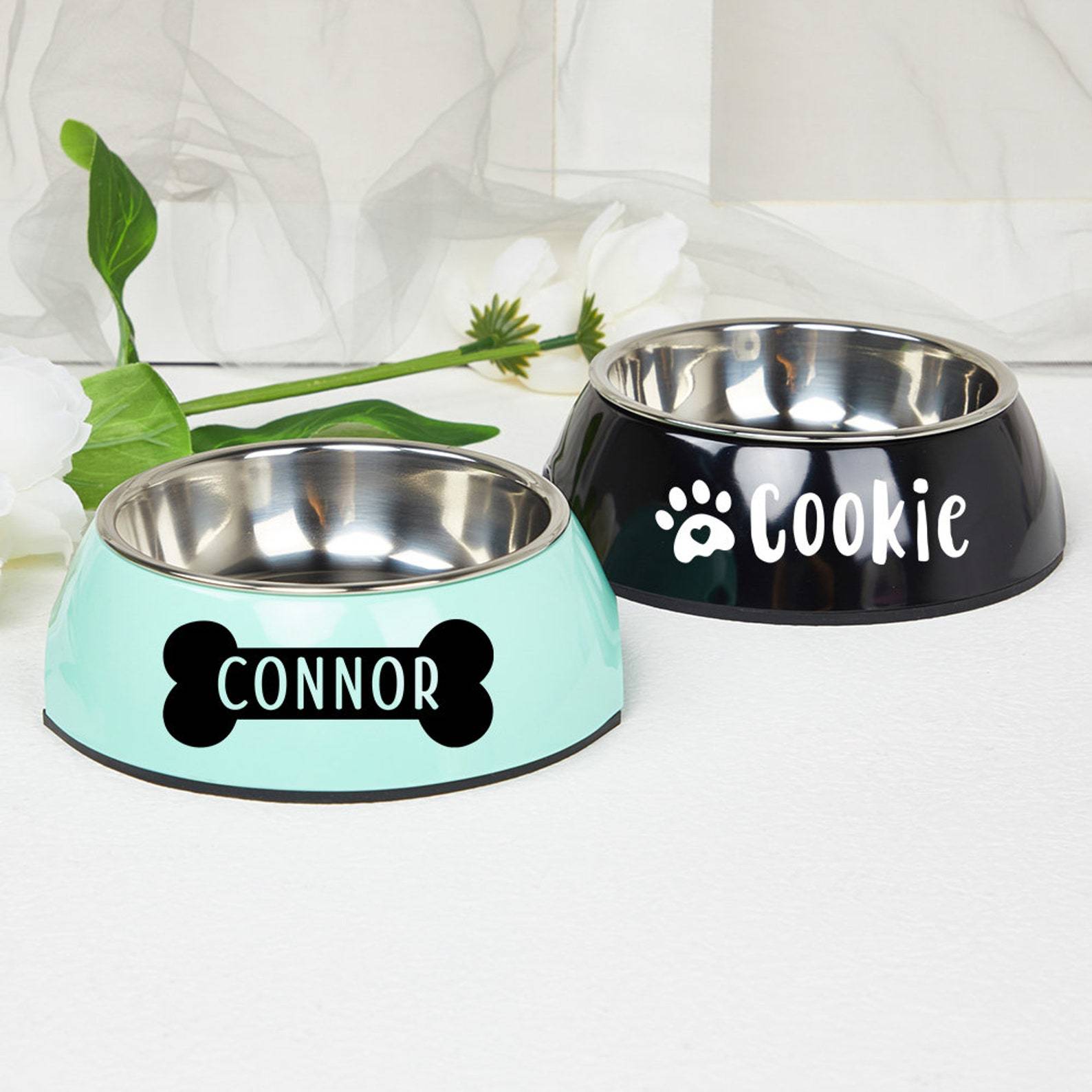 Personalized Pet Stainless Steel Dog Bowl  | CWToy20