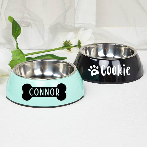Personalized Pet Stainless Steel Dog Bowl  | CWToy20
