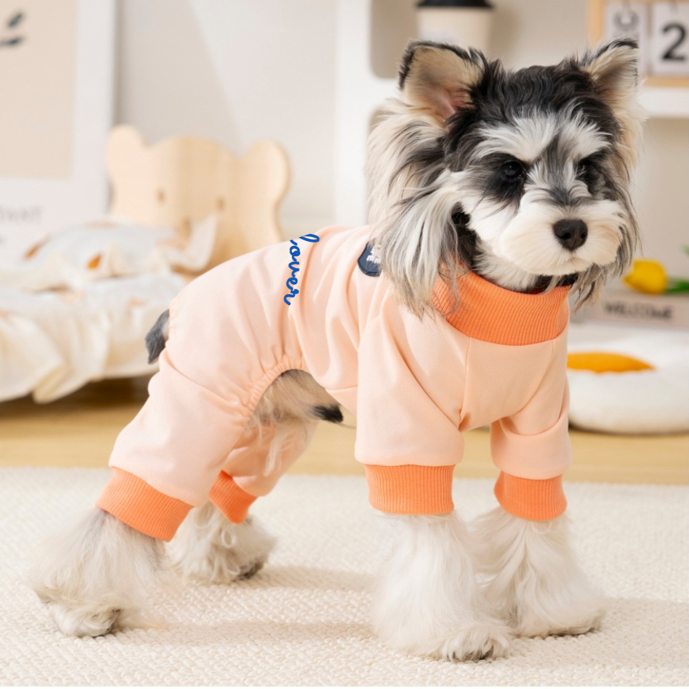 Personalized Color-Block Poppy Pajama Jumpsuit | MNCloth224