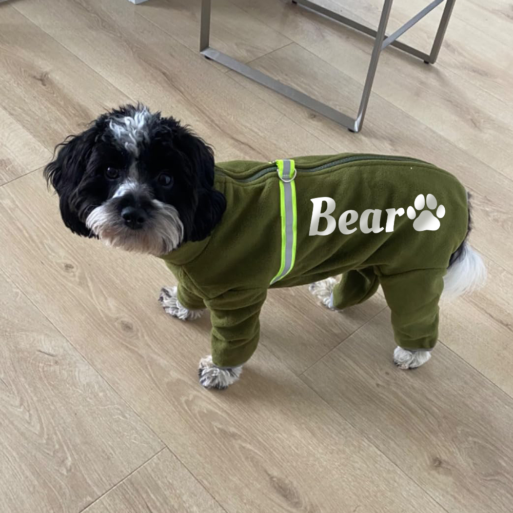 Personalized Pet Winter Warm Fleece Long Sleeve Sweater | BKPet312